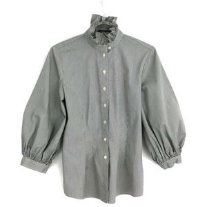 Lauren Ralph Lauren Victorian Ruffle Blouse XS